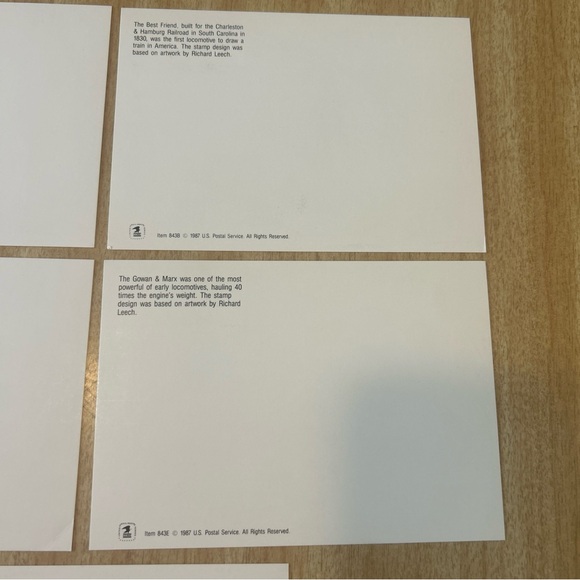 COMPLETE set of vintage First Day of Issue Steam Locomotives stamps 1987 - Picture 7 of 8